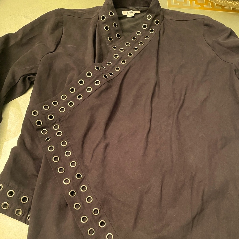 Black jacket with silver silver studs